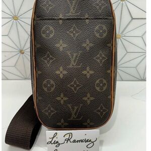 Louis Vuitton Dark Brown Monogram Belt Bag